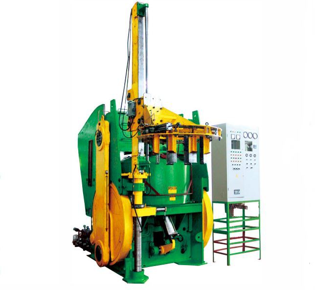 Tire curing press for OTR